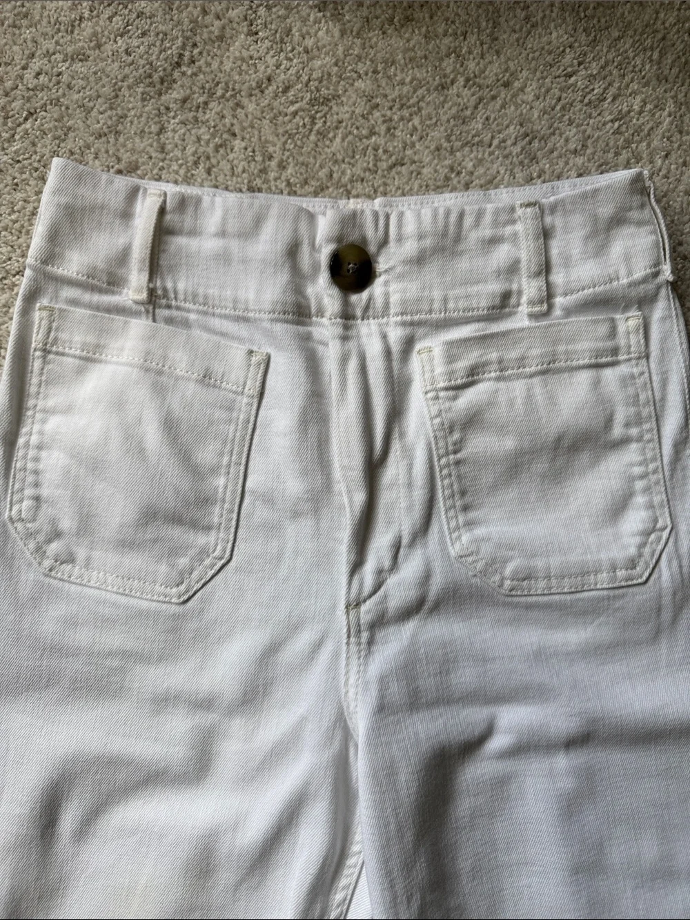 Maeve the Colette White Wide-Leg denim - Picture 2 of 6